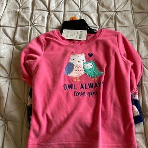 Girls Carters fleece pajama set